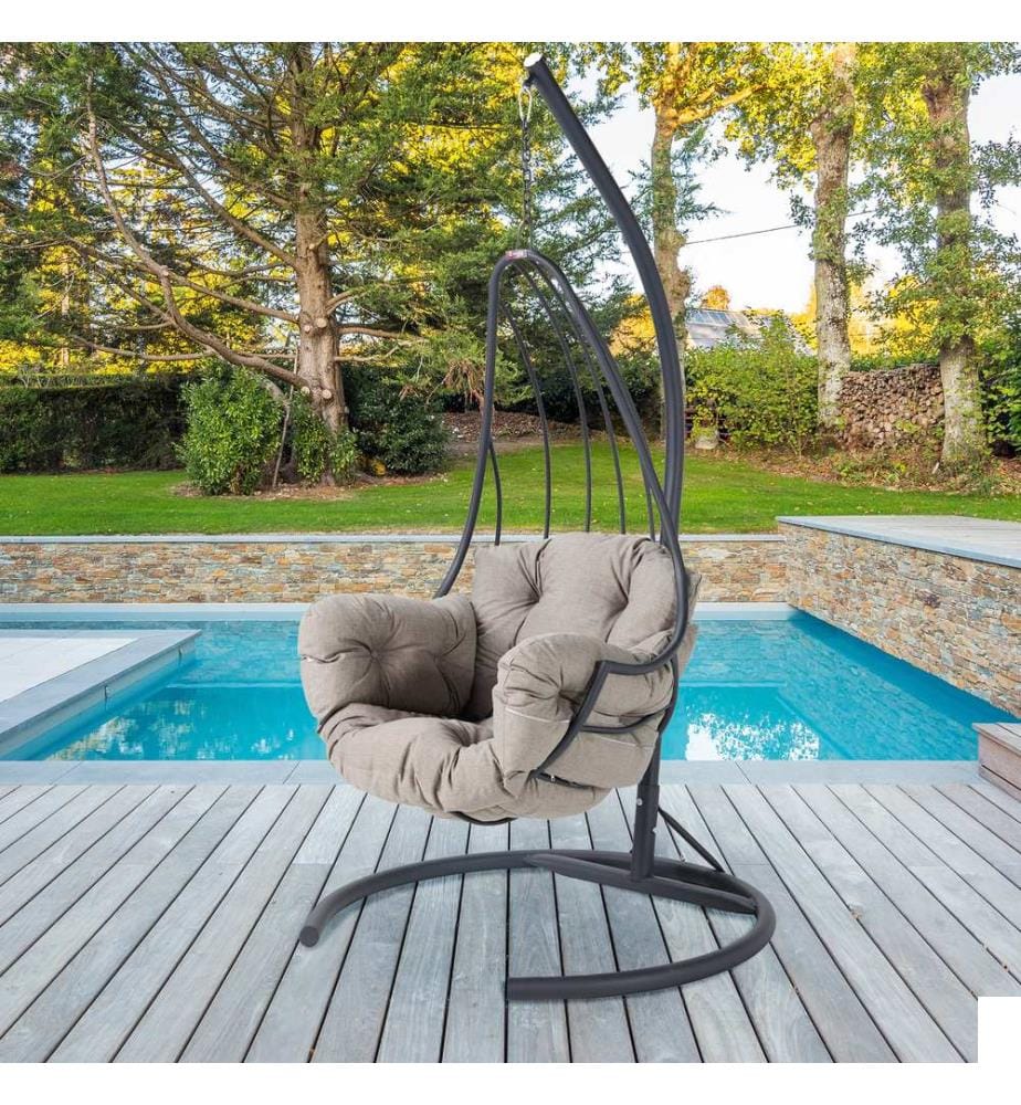 Anthracit, Chaises À Bascule, 218X115X60 cm,
