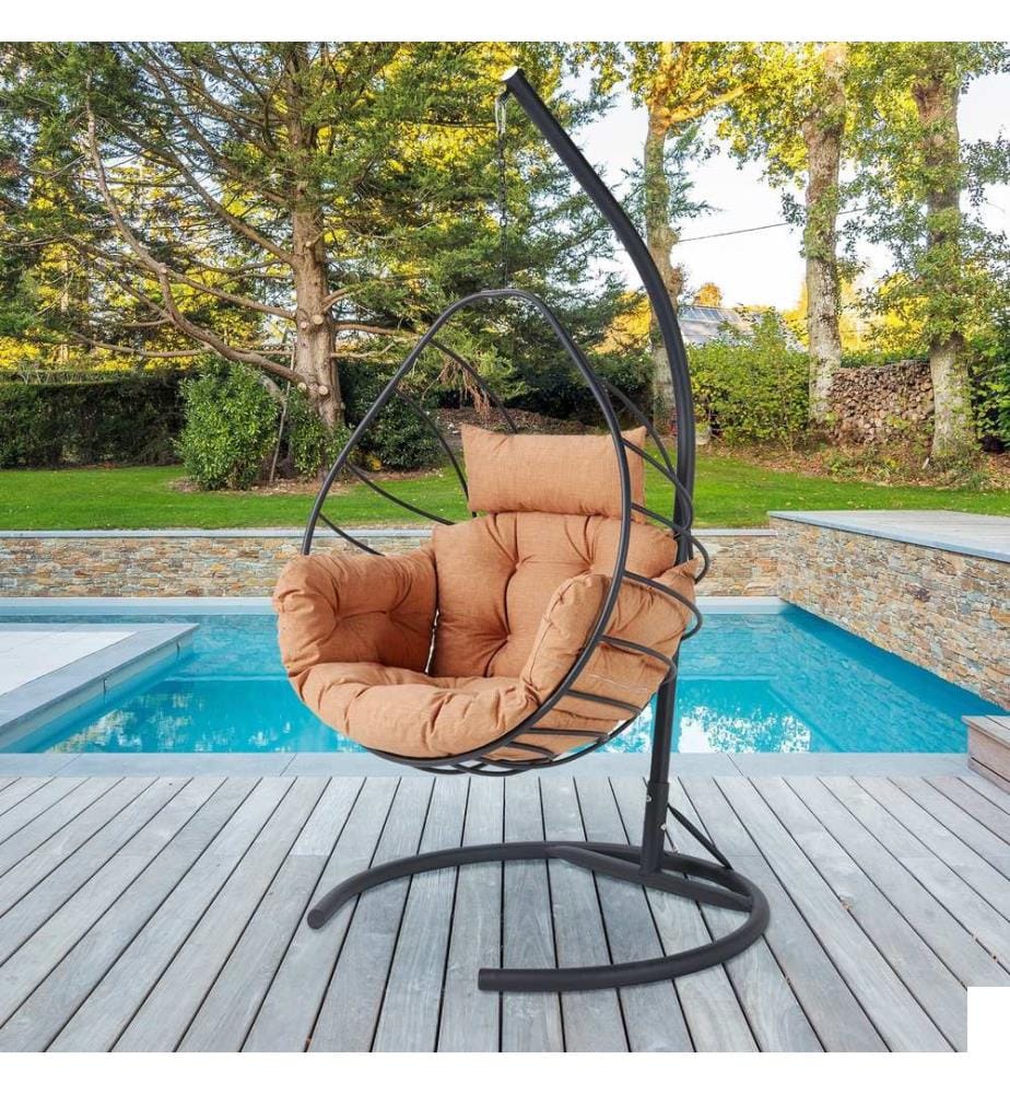 Anthracite, Chaises À Bascule, 215X120X60 cm,