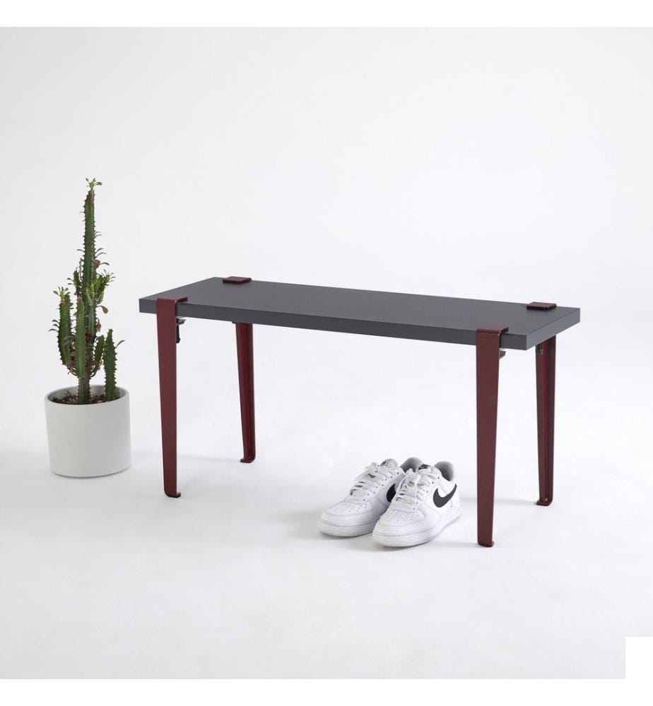 Banque, Anthracite Claret Red, Disque De Particules Recouvertes De Mélamine À 100%