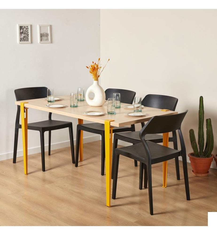 Table À Manger, Bois Plaque De Particules À 6 Mélamine À 100%