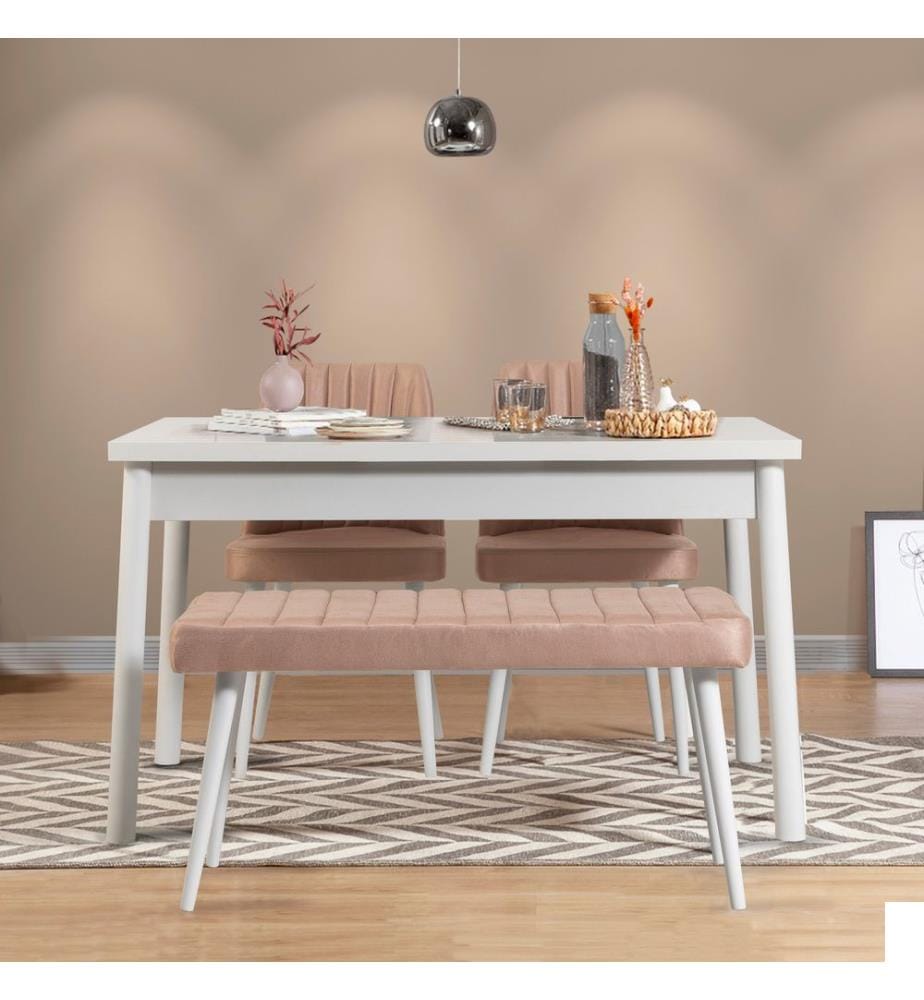 Blanc, Tables Basses, 75X120X75 cm, Plaque De Particules Enrobée De Mélamine