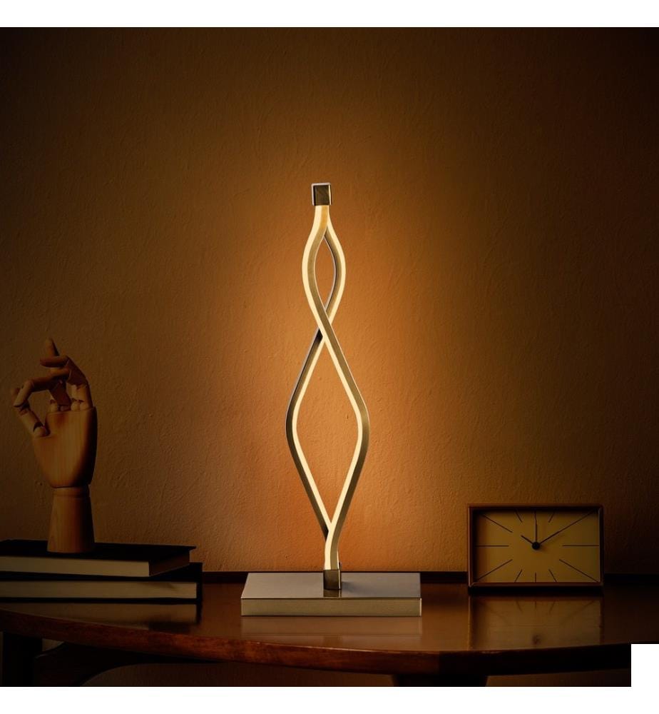 Lampe De Table, Or, Corps Métallique