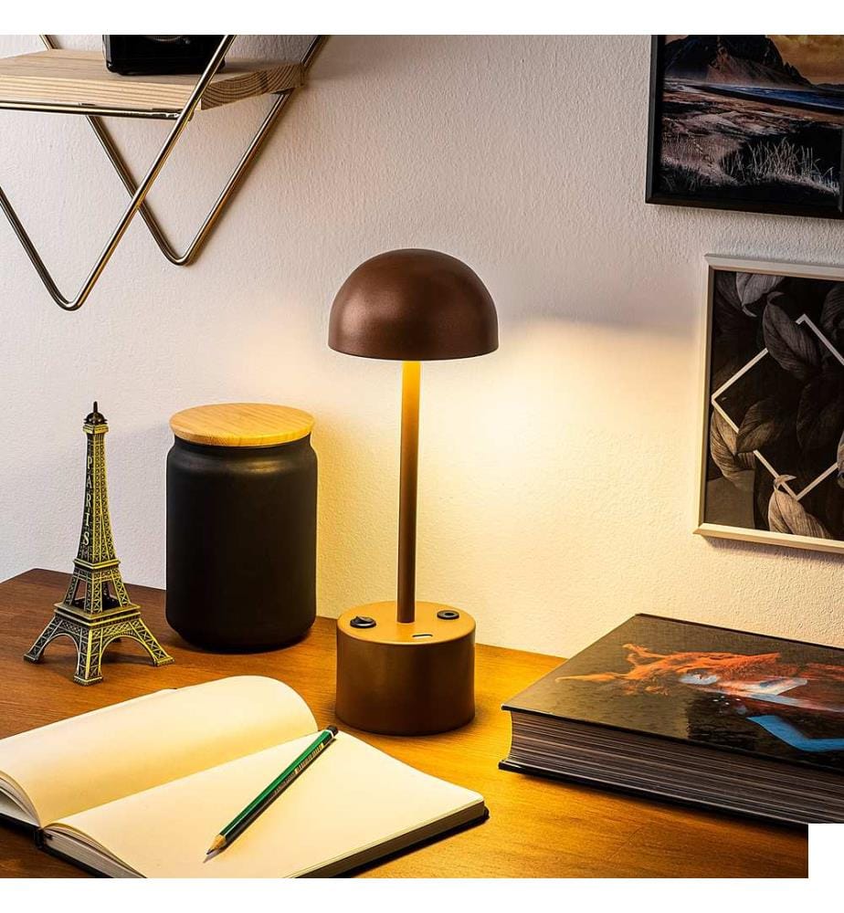Lampe De Table, Cuivre, Corps Métallique