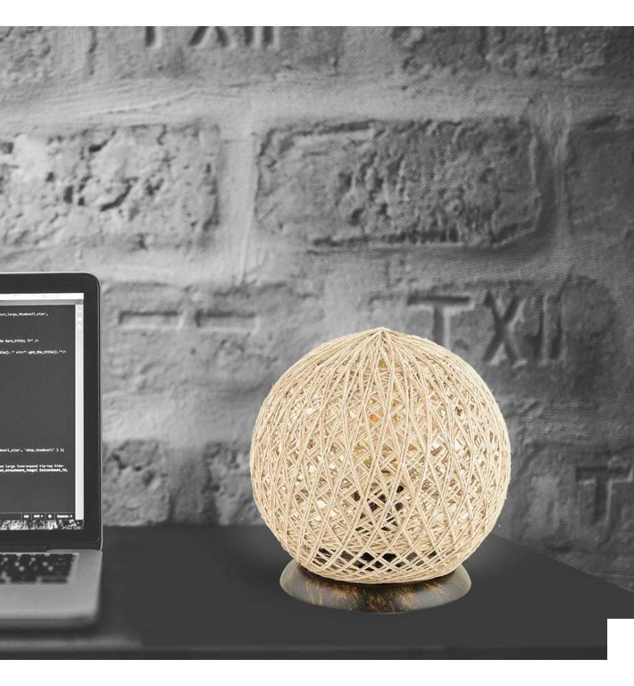 Ecru, Lampes De Bureau, 25 X 25 cm, Base D'ABS