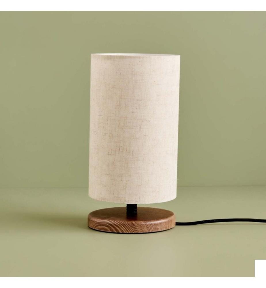 Lampe de table, crème, 100 % TISSU