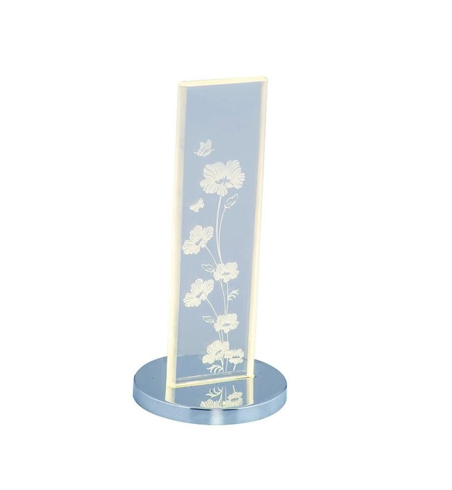 Lampe de table, grise, 80 % ACRYLIQUE / 20 % VERRE