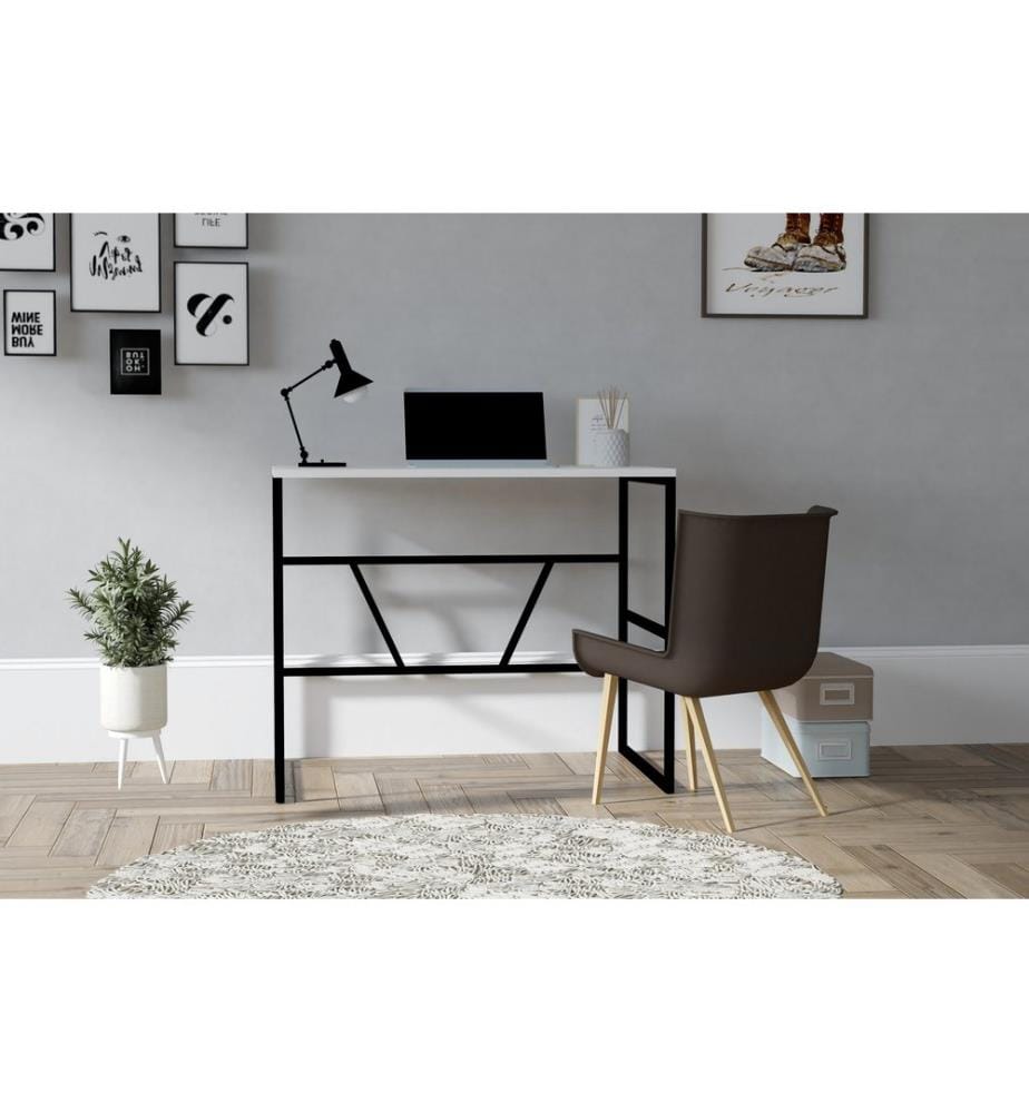 Blanc, Tables Basses, 60X90X74 cm, Assiette De Particules Enrobée De Mélamine