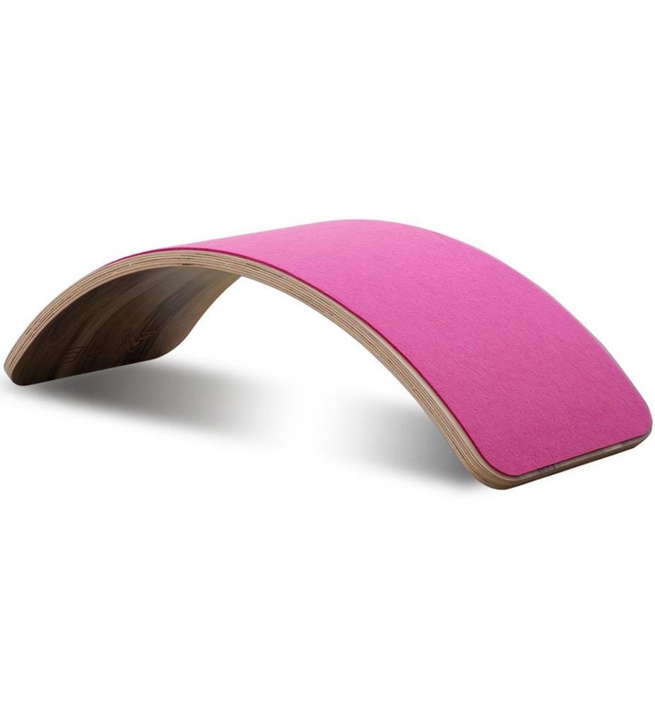 Planche d'équilibre en bois, noyer, rose, hêtre multiplis