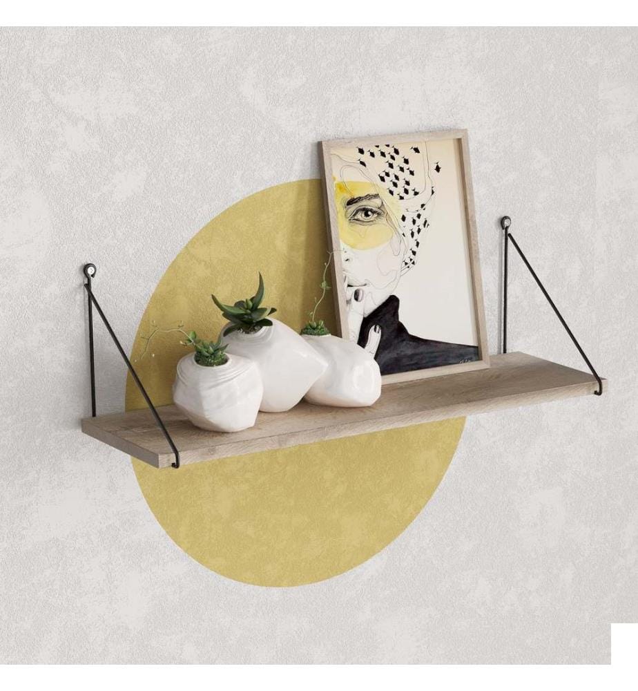 Marron, Étagères Murales, 20X72X20 cm, Plaque De Particules Enrobée De Mélamine