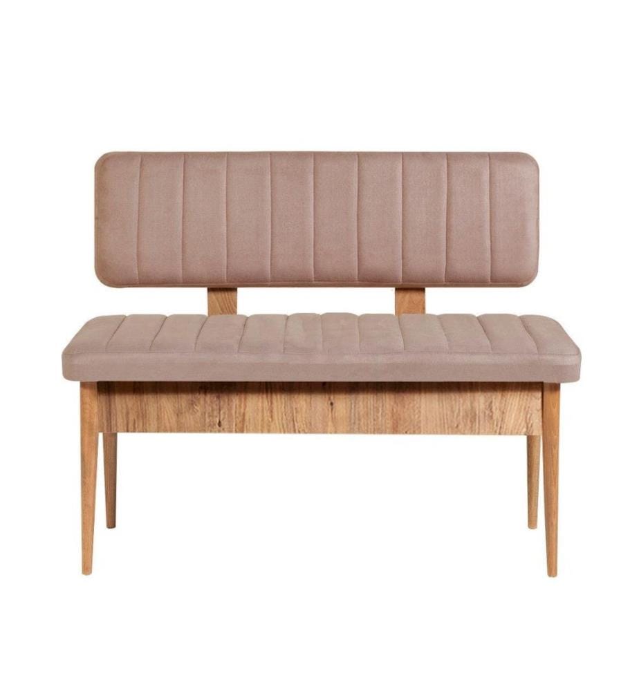 Banc, pierre de pin atlantique, panneau de particules mélaminé, tissu polyester