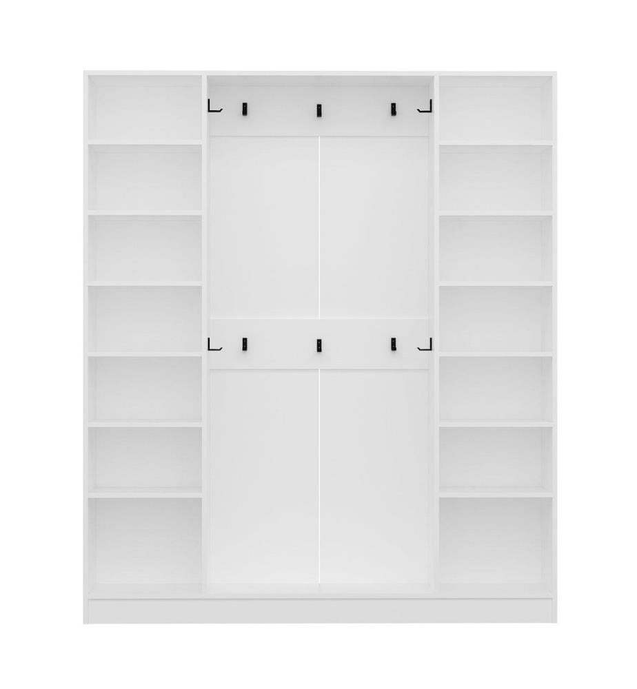Portemanteau, blanc, 100 % panneau de particules mélaminé