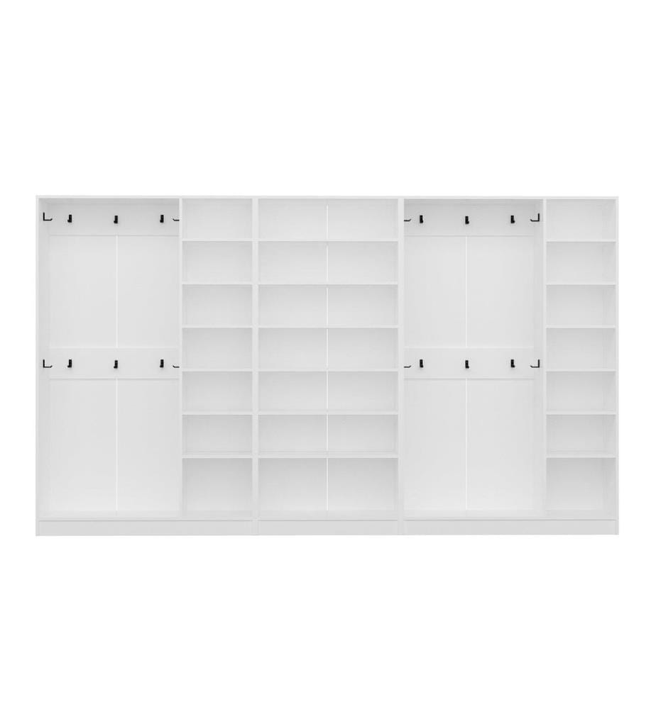 Portemanteau, blanc, 100 % panneau de particules mélaminé