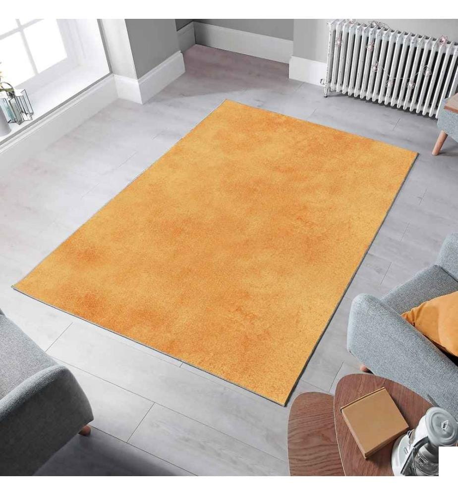 Tapis, orange pâle, 100 % polyester, 60 x 100 cm
