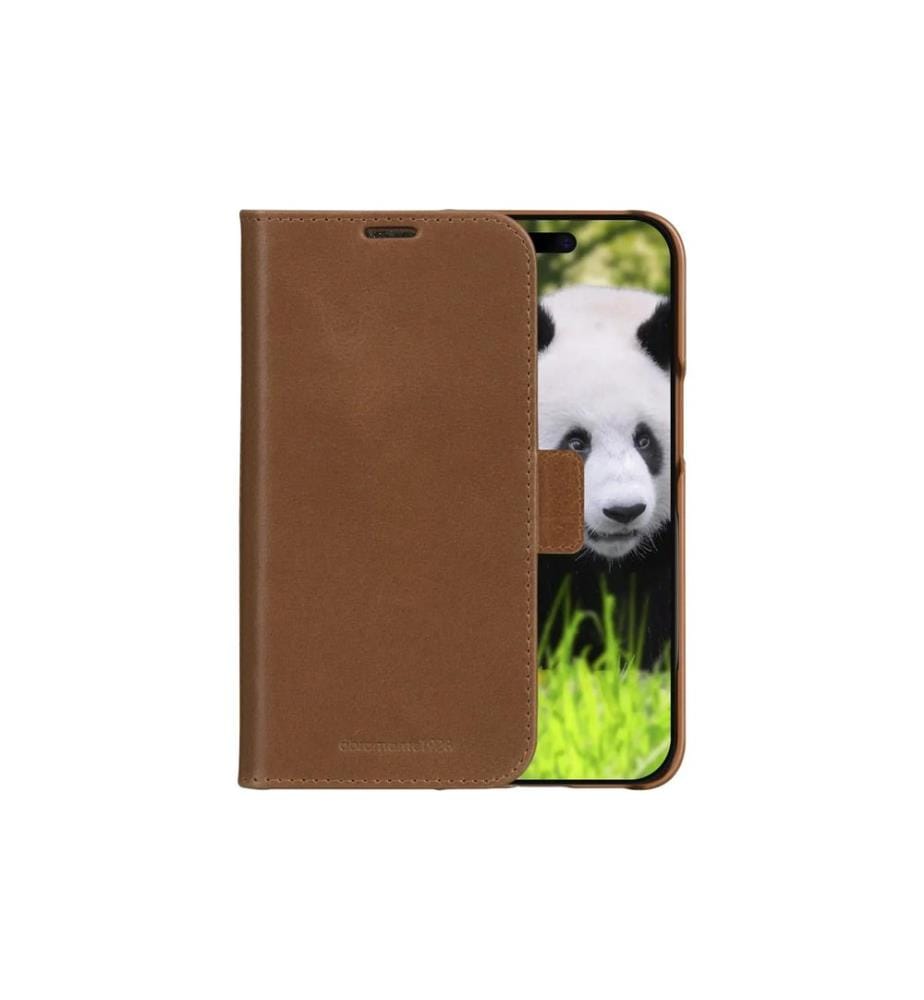 DBRAMANTE1928 - Book Cover Lynge iPhone 16e Tan