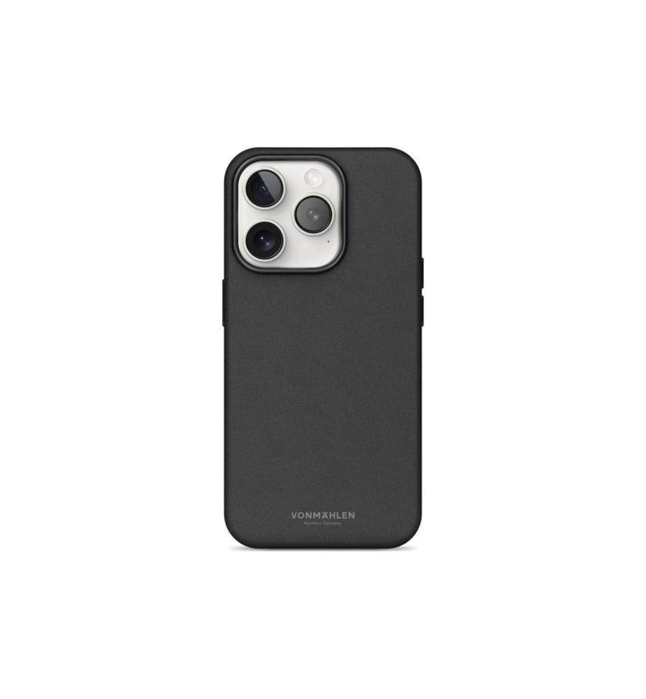 Vonmählen - Coque arrière Like Leather iPhone 16 Pro Max Noir