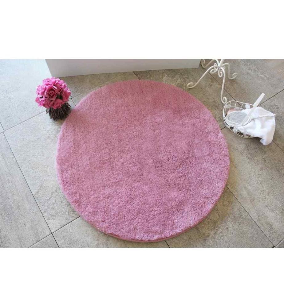 Tapis de bain, rose, 100% acrylique