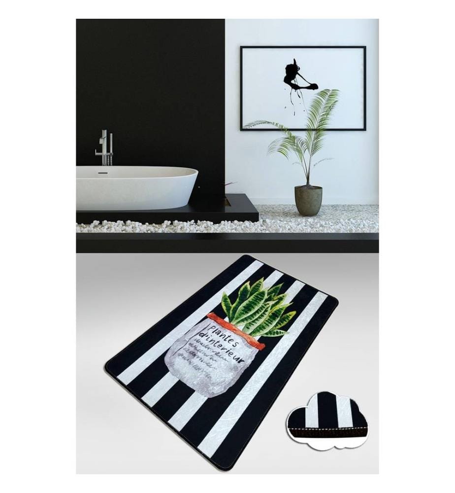 Tapis de bain, Multicolore, 100% Polyester