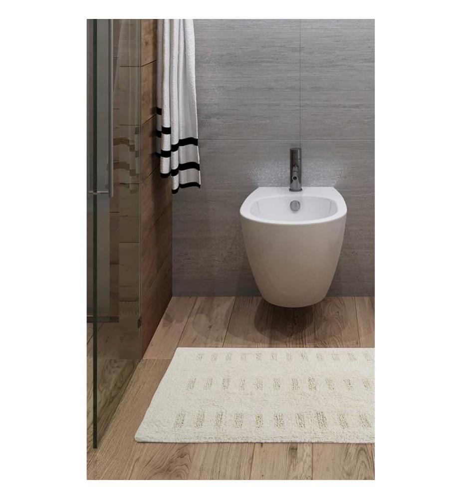 Tapis de bain, Ecru, 100% coton