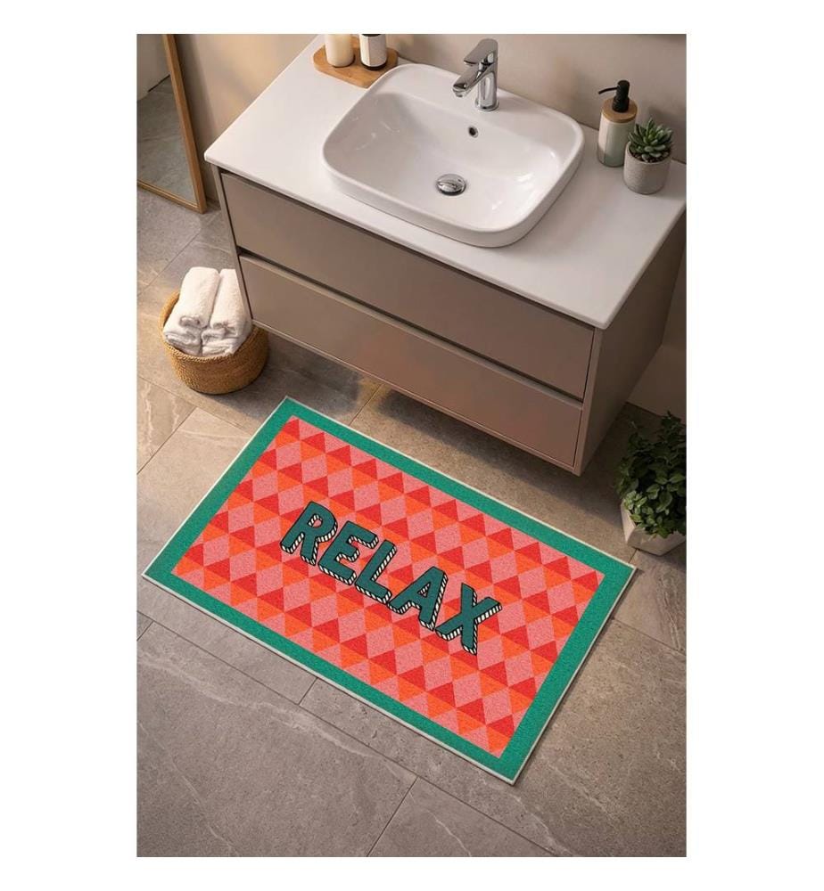 Tapis de bain, 100 % polyester, multicolore