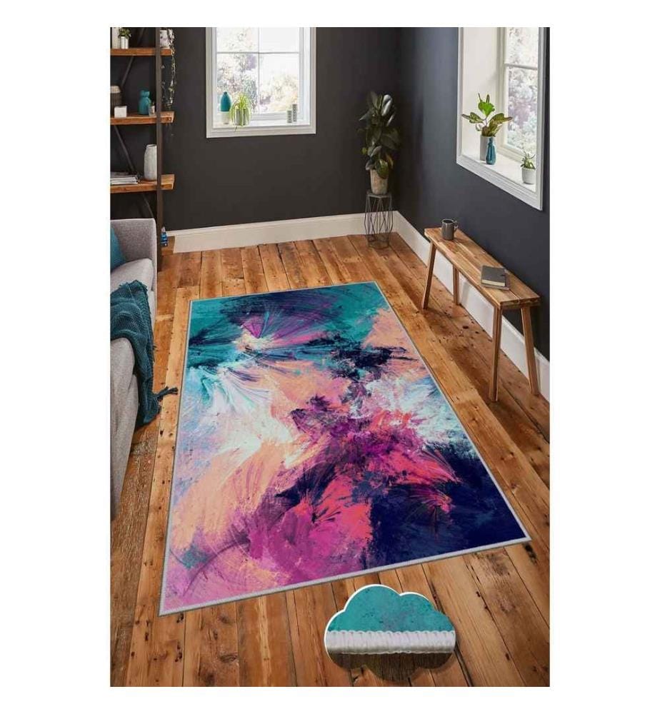 Tapis, Multicolore, 100% Polyester, 60 x 100 cm
