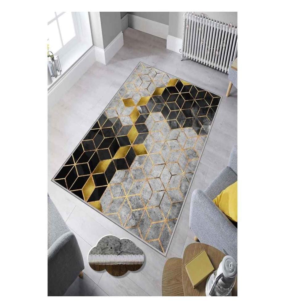 Tapis de salle, 100 x 150, , Multicolore, Polyester, 850 gr-m²,