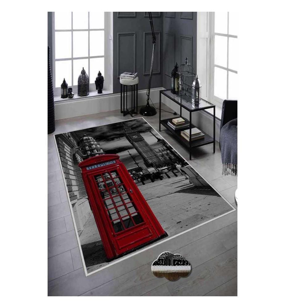 Tapis de salle, Multicolore, 100% Polyester, 80 x 300 cm