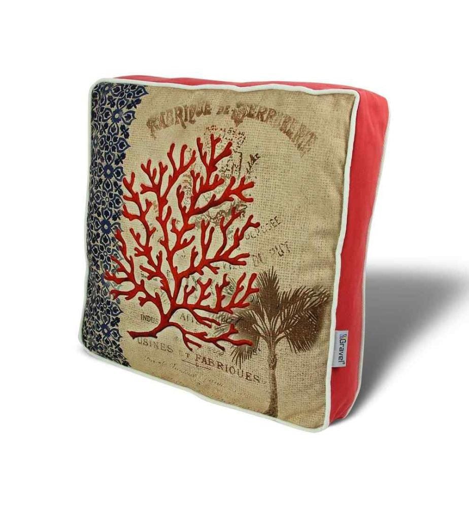 Coussin, Multicolore, 50% coton - 50% polyester