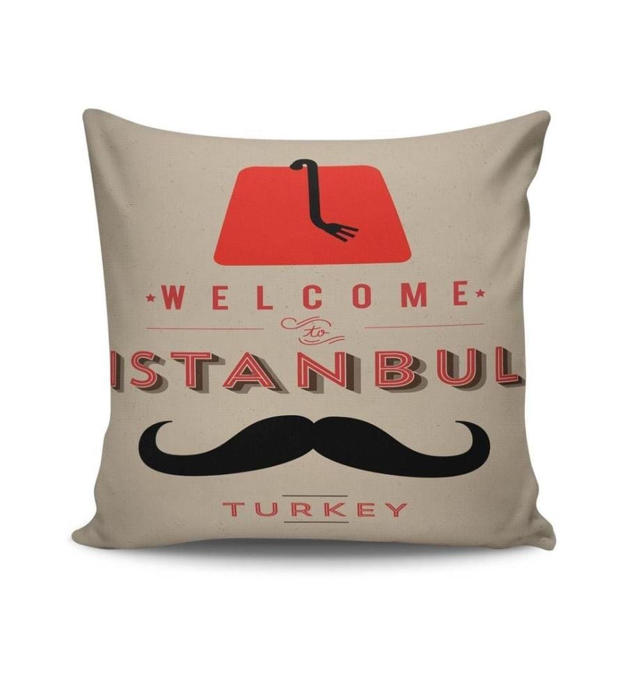 Housse de coussin, Multicolore, 50% coton - 50% polyester