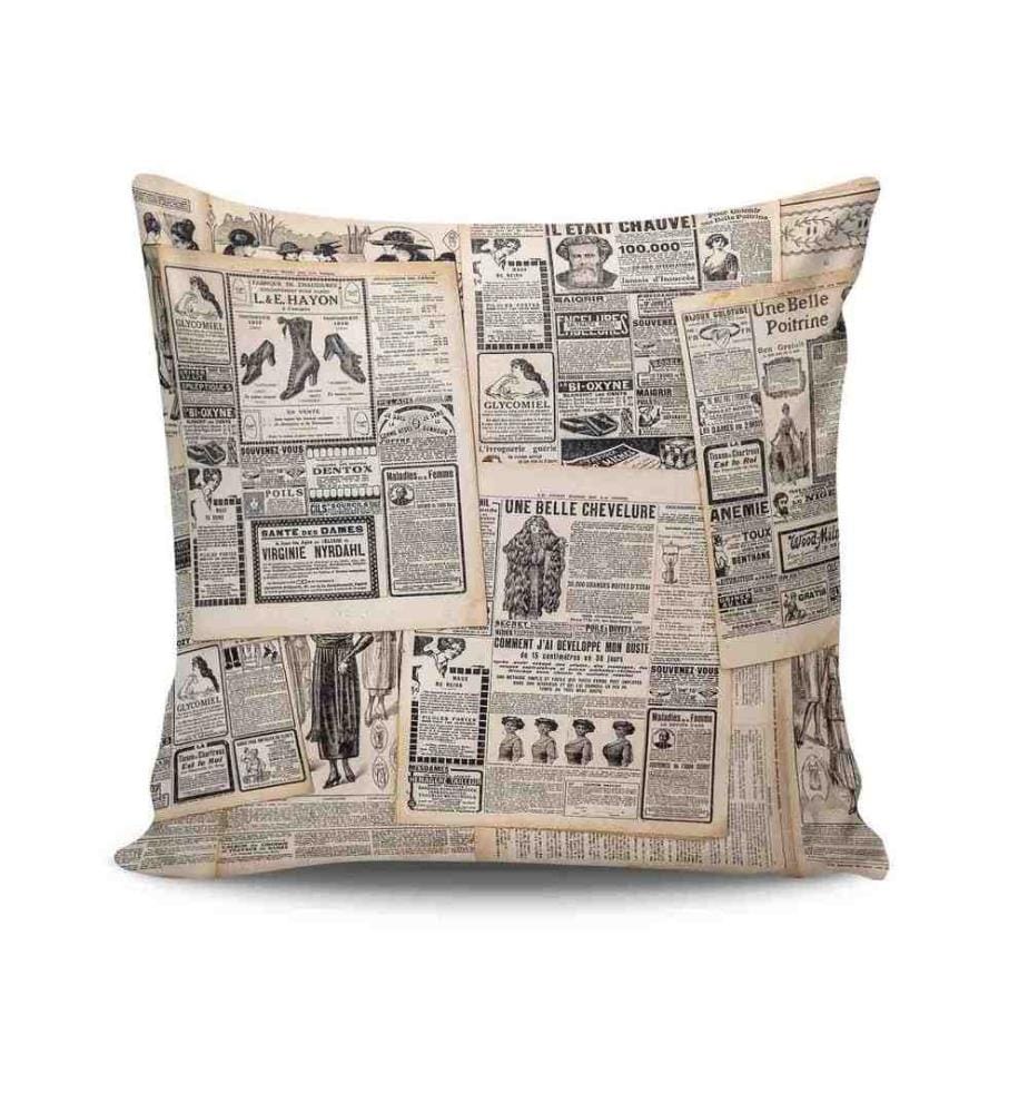Housse de coussin, Multicolore, 50% coton - 50% polyester