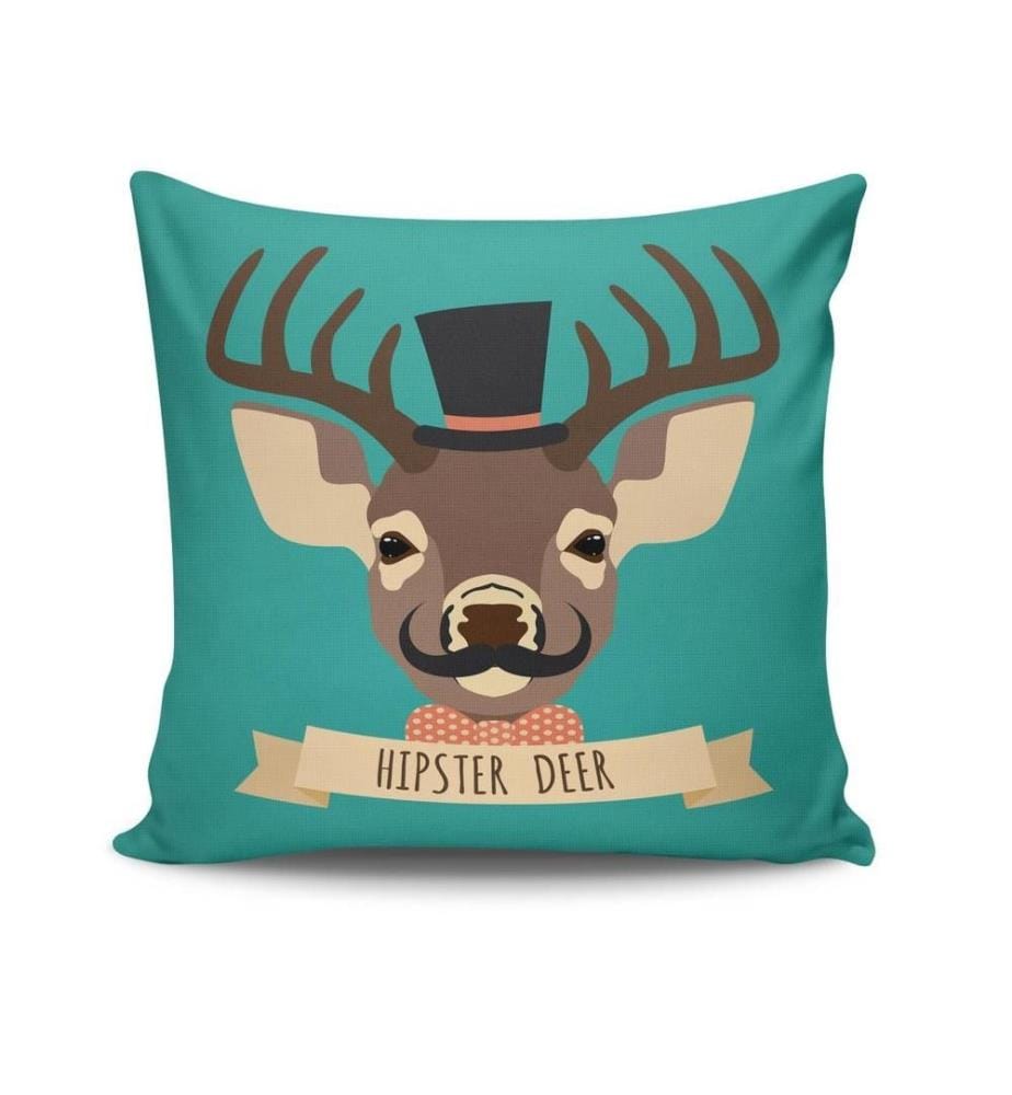 Housse de coussin, Multicolore, 50% coton - 50% polyester