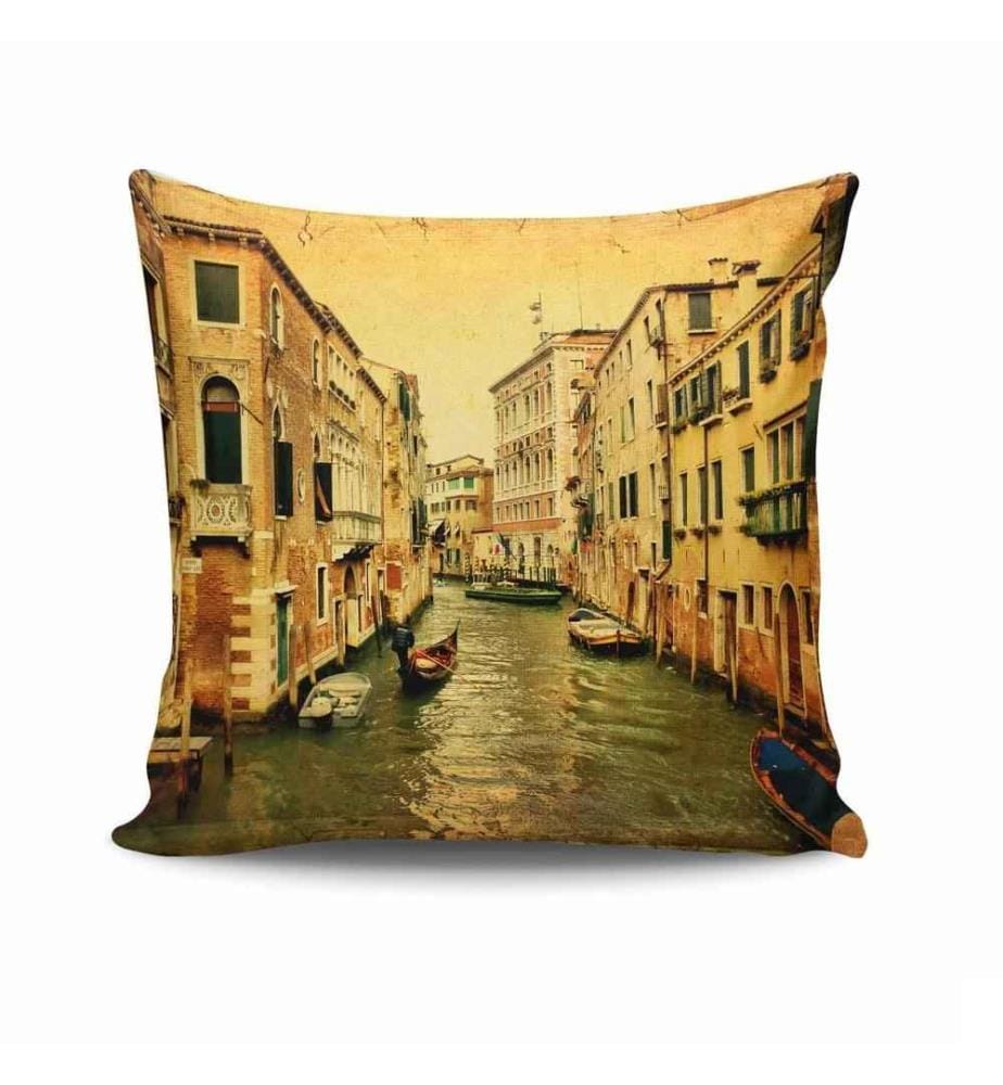 Housse de coussin, Multicolore, 50% coton - 50% polyester