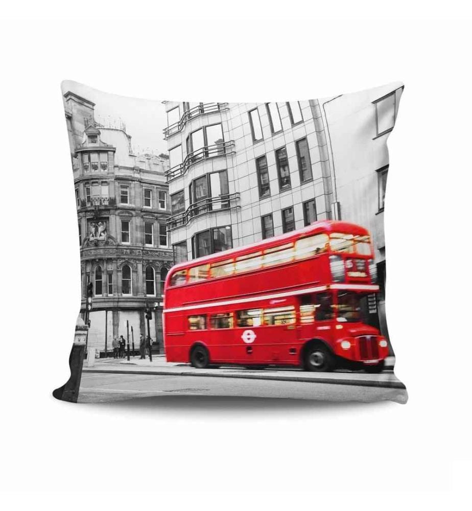 Housse de coussin, Multicolore, 50% coton - 50% polyester