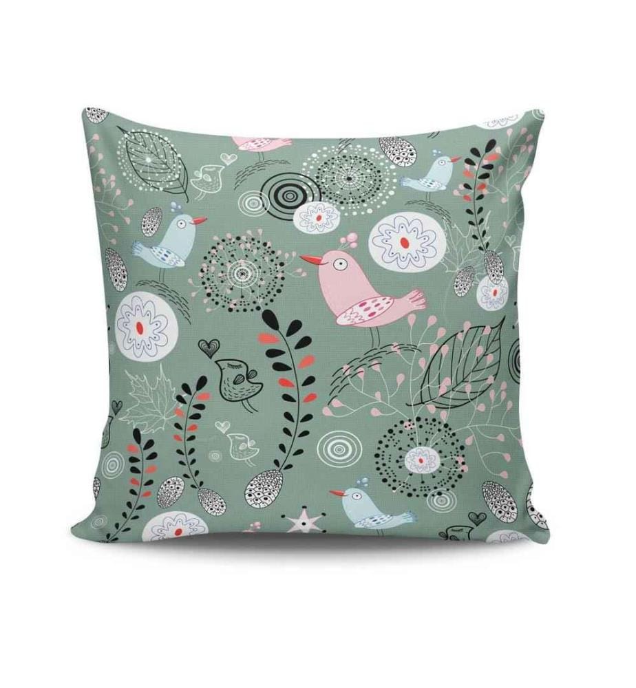 Housse de coussin, Multicolore, 50% coton - 50% polyester