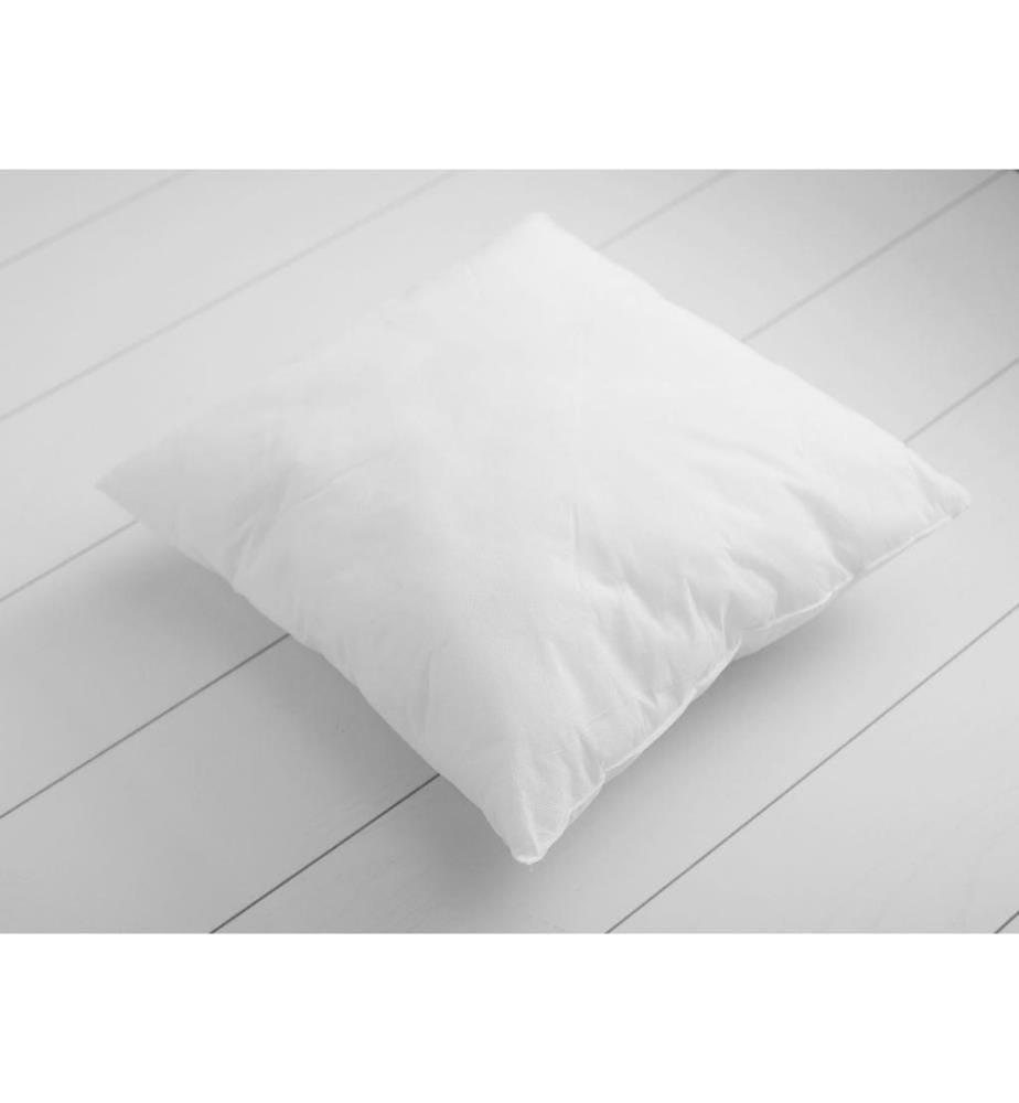 Coussin, blanc, polyester, rembourrage en silicone