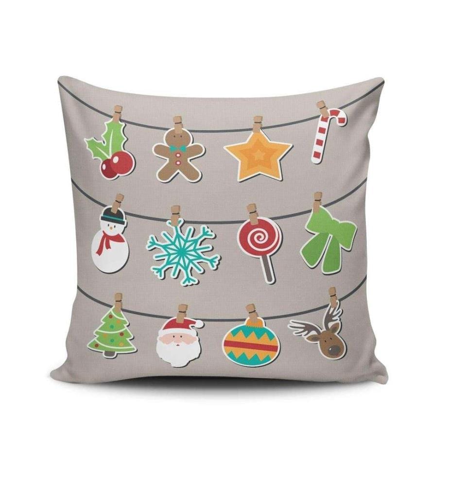 Coussin, Multicolore, 50% coton - 50% polyester