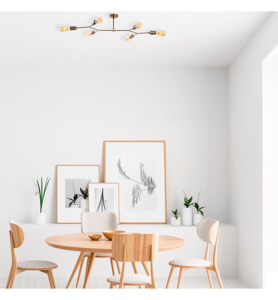 Vintage, Lustre, 95 X 48 cm, Corps Métallique