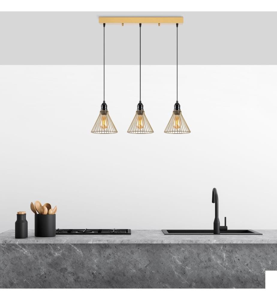 Lustre, Or Brillant, Corps en Métal, Chapeau en Métal