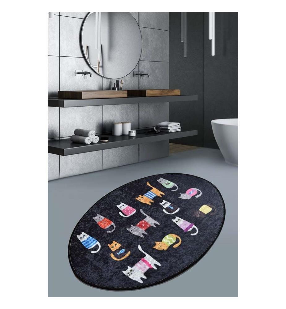 Tapis, 60 x 90, , multicolore, tissu velours, hauteur des poils 10 mm