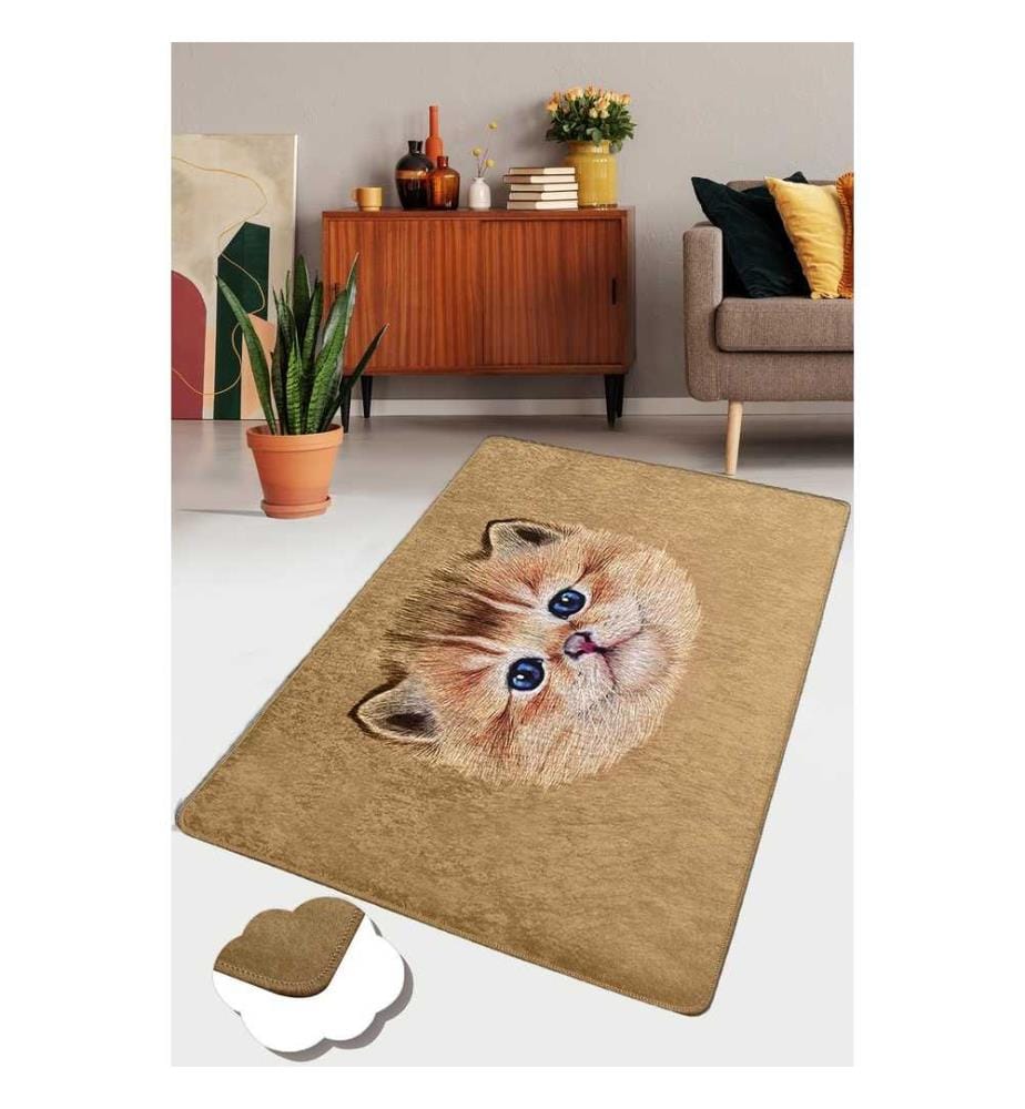 Tapis, 80 x 120, , Multicolor, 50% Velours - 50% Polyester, 4 mm hauteur des poils