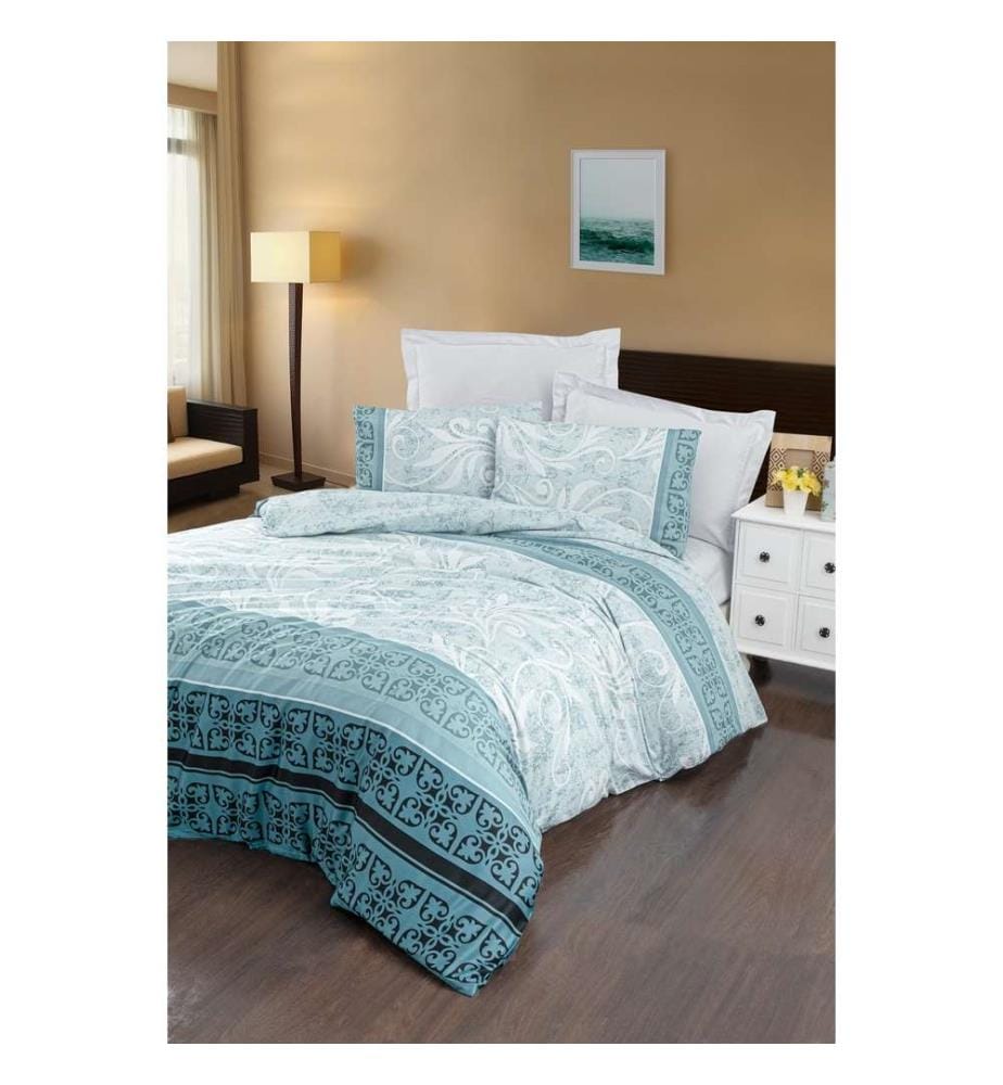 Satin Single Quilt Cover Set, Mint, Satin de coton