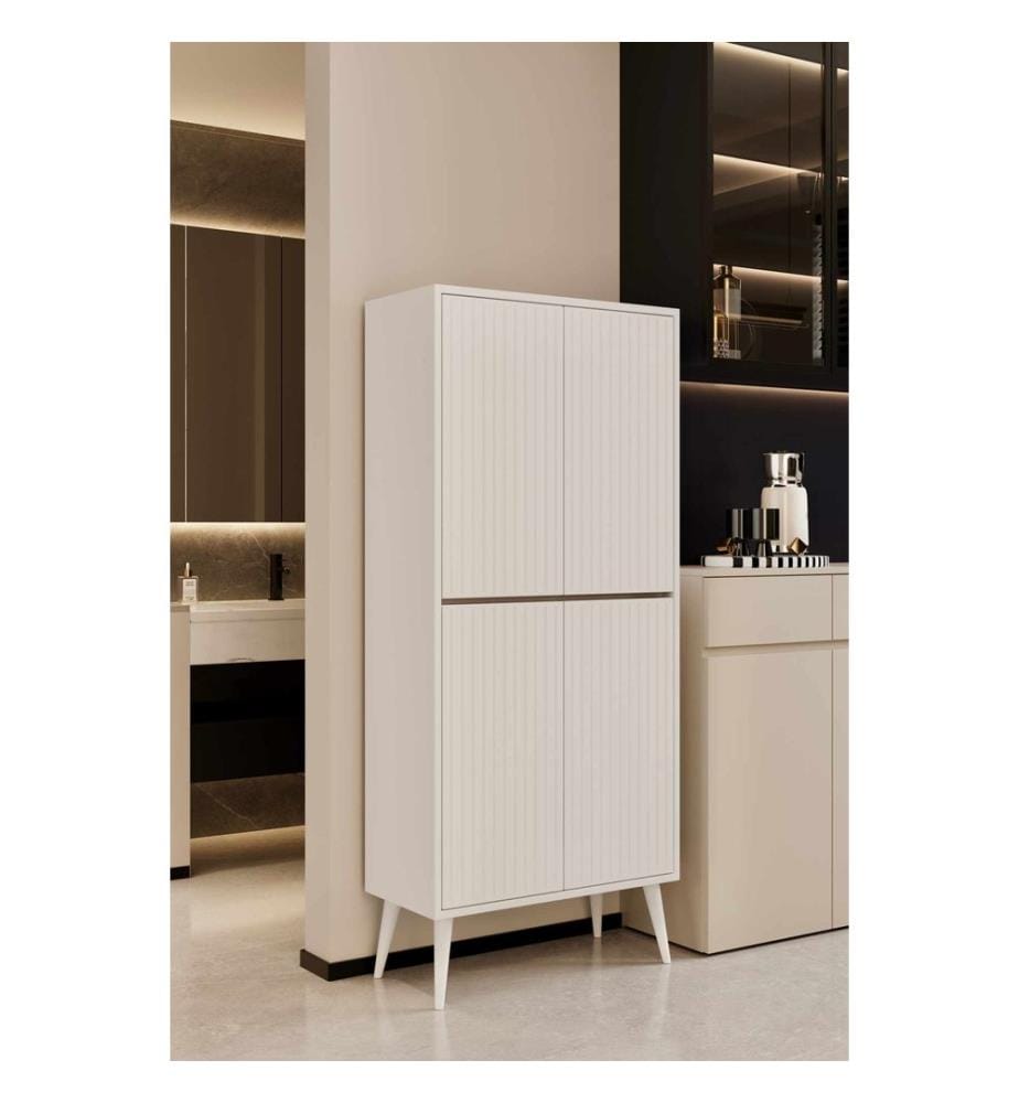 Meuble de cuisine, MDF 100 % stratifié, blanc