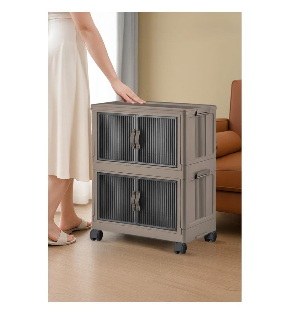 Armoire multifonctionnelle, 100 % plastique, bleu clair