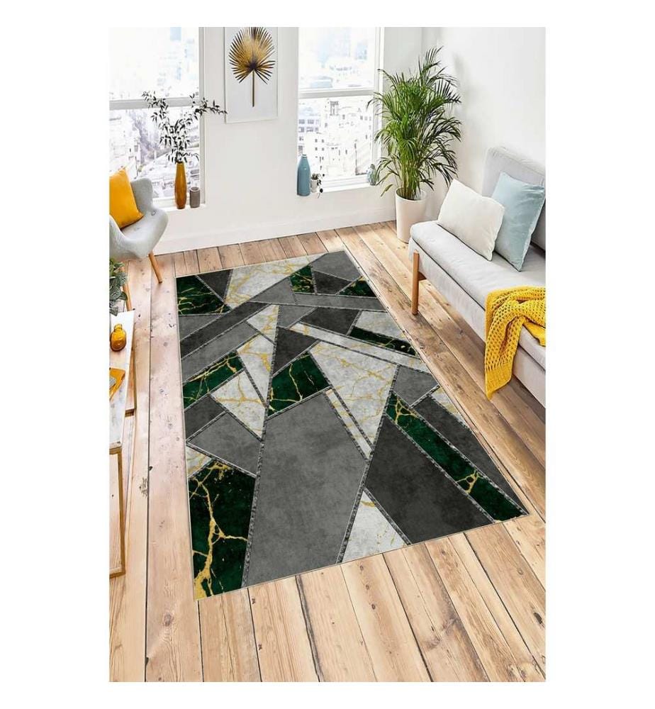 Tapis, 120 x 180, gris, 100 % POLYESTER