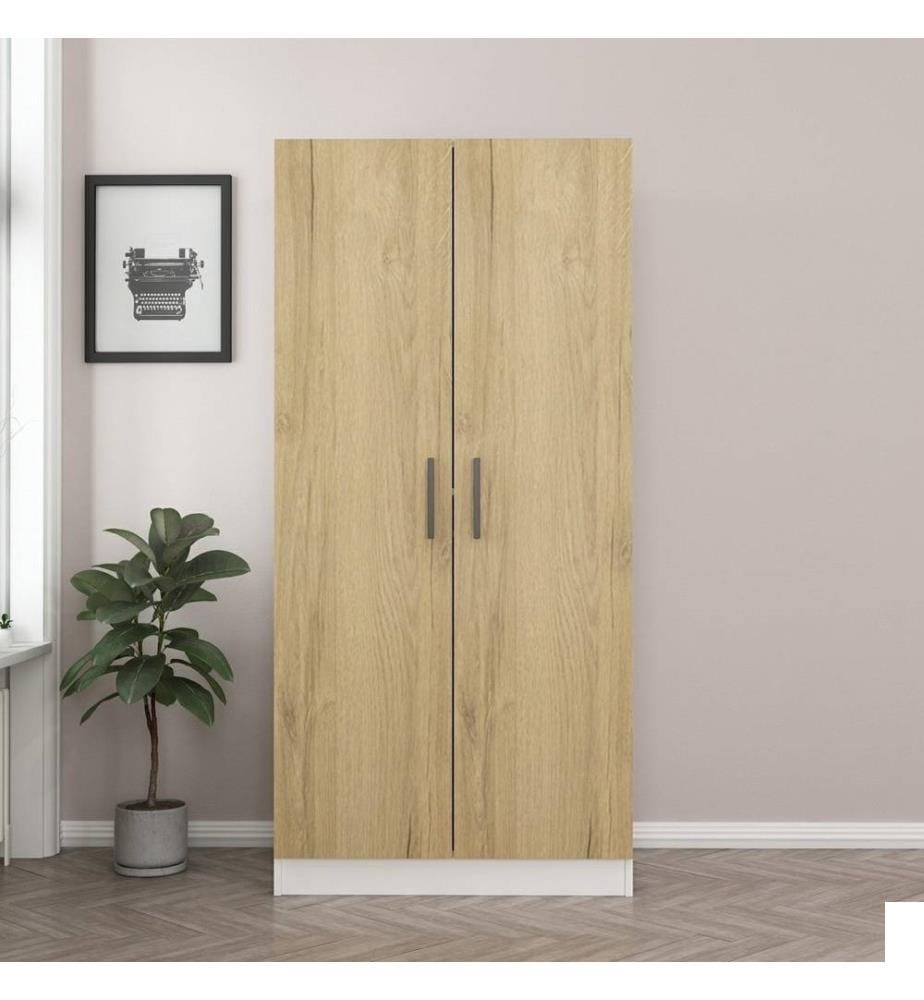 Armoire, noyer, panneau de particules mélaminé