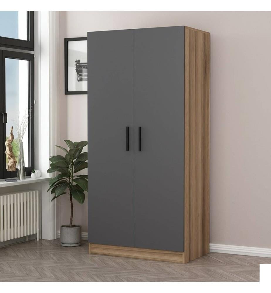 Armoire, Anthracite, Chêne, Panneau de particules mélaminé