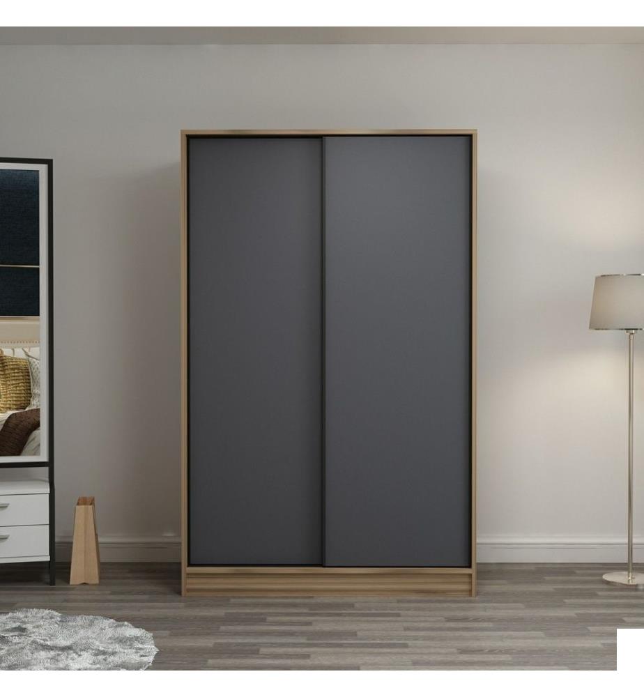Armoire, Anthracite, Chêne, Panneau de particules mélaminé