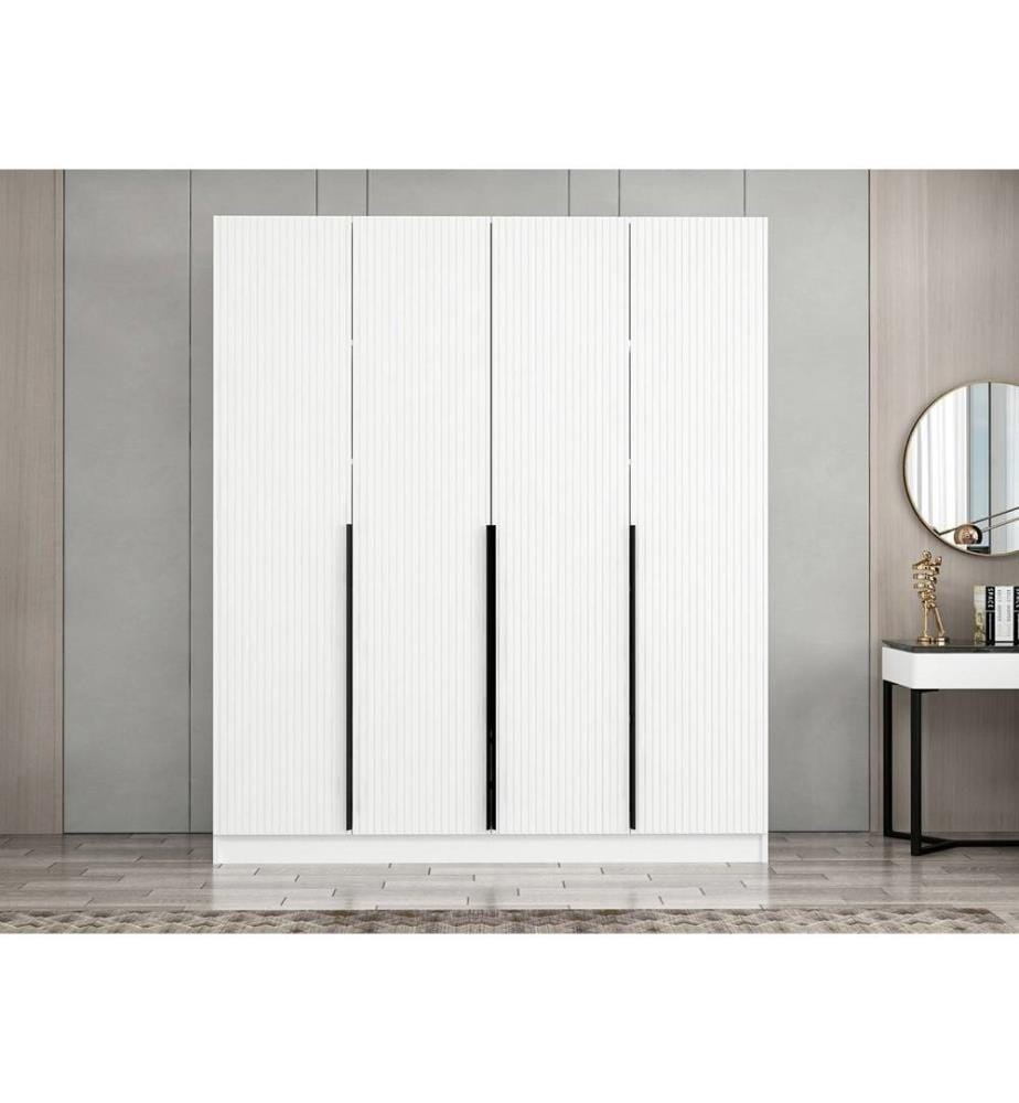 Armoire, blanc, panneau de particules mélaminé