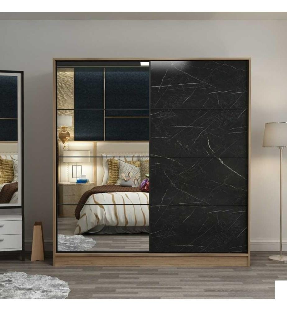 Armoire, Dore, Noir, Panneau de particules mélaminé