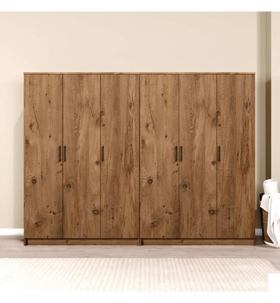 Armoire, pin atlantique, 100 % panneau de particules mélaminé