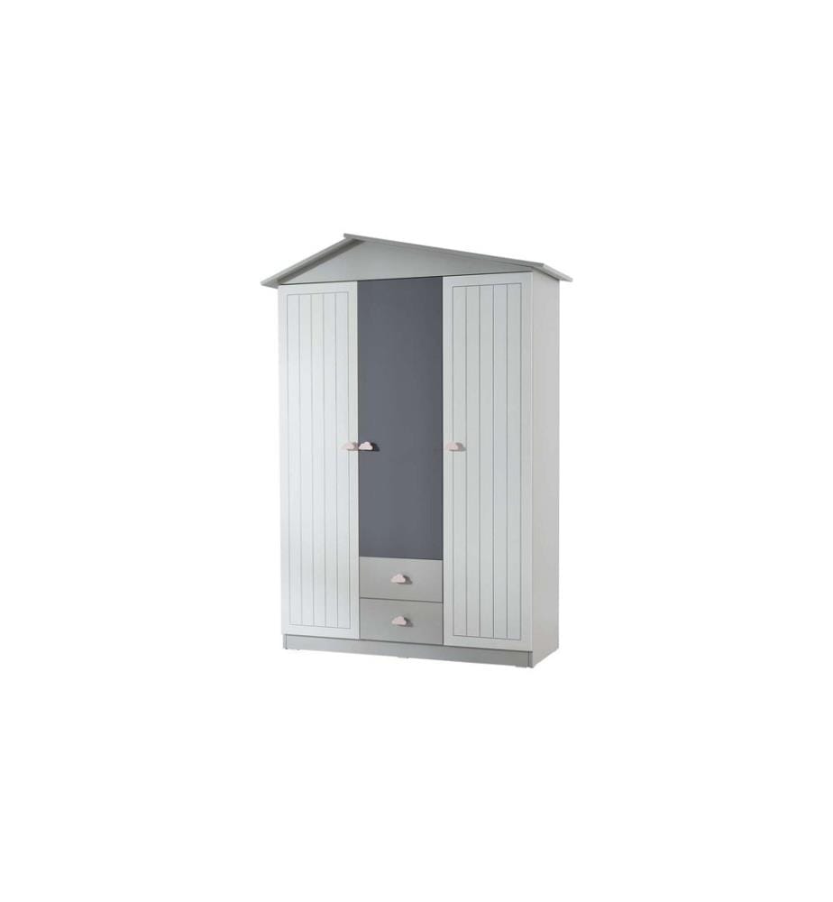 Armoire, gris, 100 % panneau de particules mélaminé